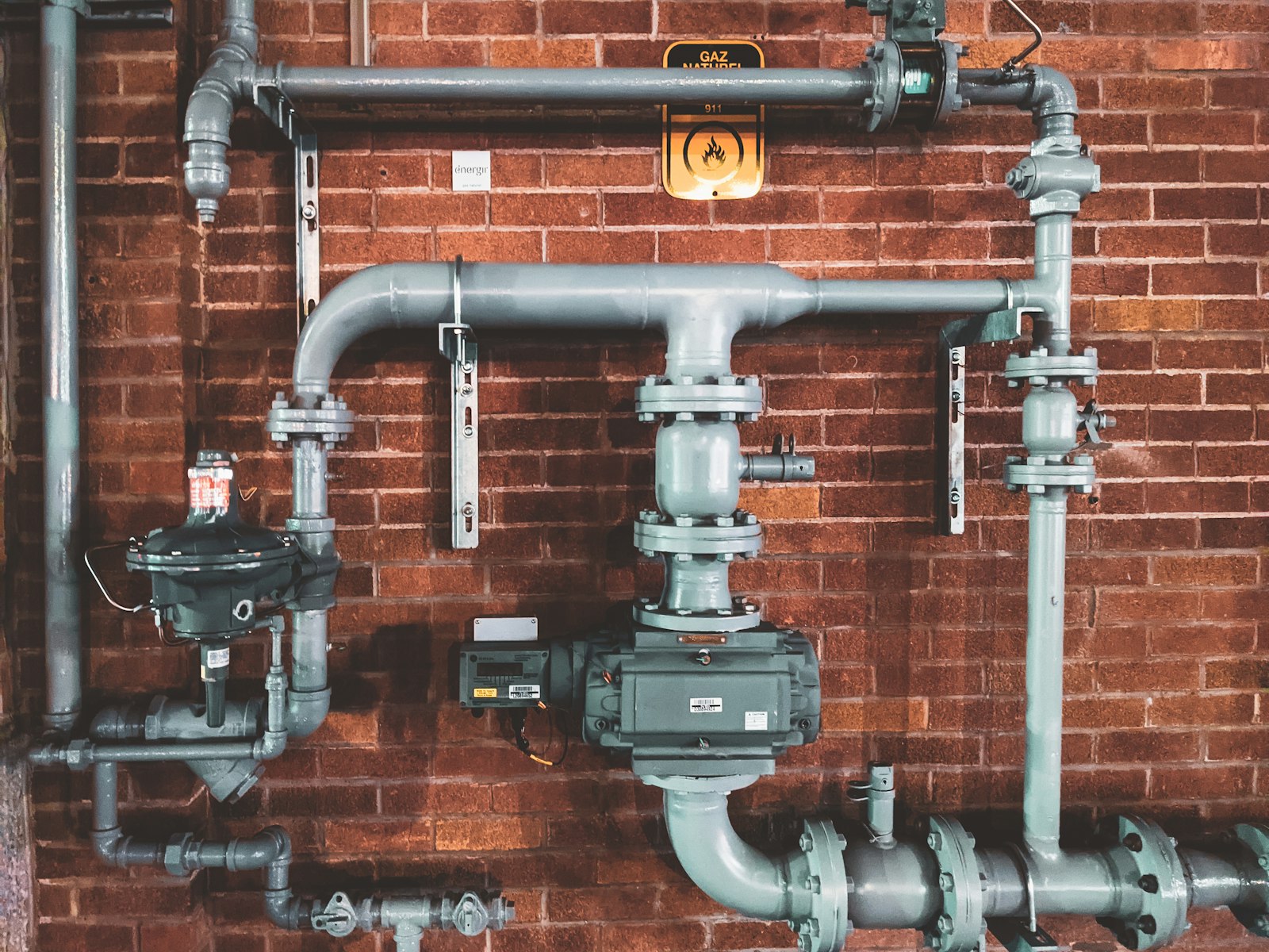 Industrial plumbing pipework