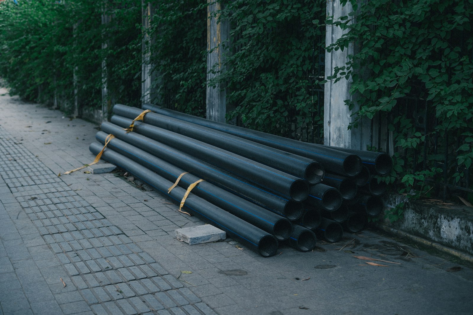Pipes ready for installation
